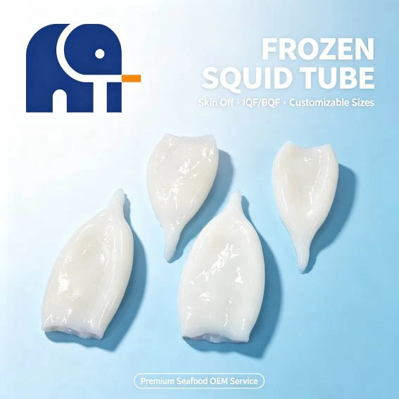 Tubo per calamari congelati personalizzabile