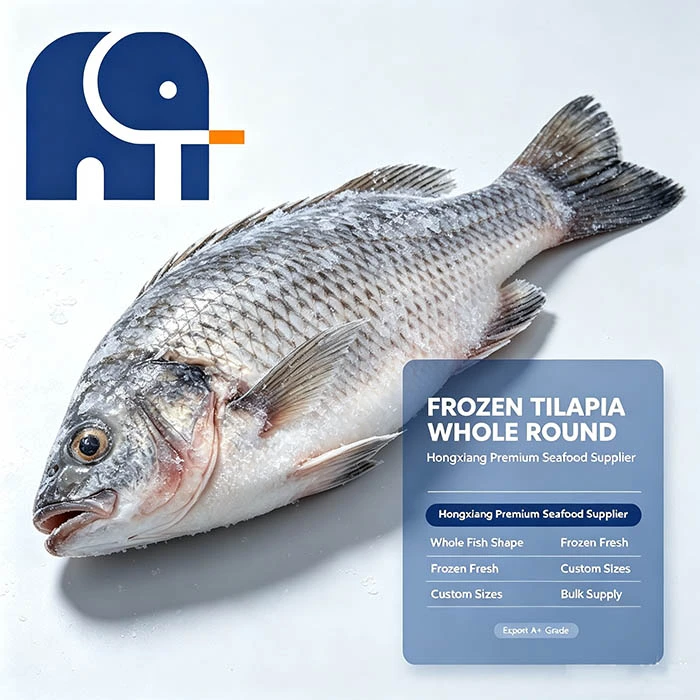 Tilapia intera d'allevamento congelata